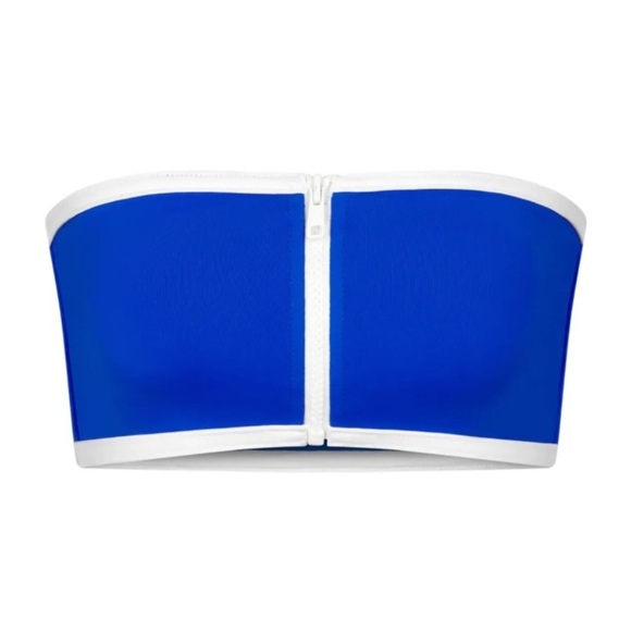 SKIMS SPORTY ZIPPER SWIM BANDEAU BIKINI TOP - Picture 5 of 5